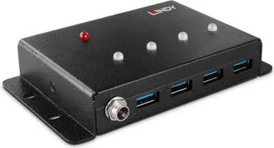 Immagine prodotto di Lindy 43374 LINDY Hub a 4 porte USB 3.0 in metallo