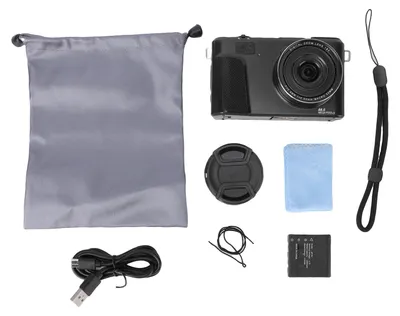 Image de Appareil photo numérique 8K, zoom optique 8x, autofocus, 88 m, avec griffe pour flash, objectif avant et arrière pour la photographie de vlogging