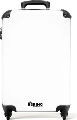Produktbild von NoBoringSuitcases.com® - Weißer Koffer - Handgepäck weiß - 55x35x25Handgepäck Koffer 55x35x20 cm, 36L,