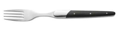 Produktbild von Steakgabel Set CARLOS, mit schwarzem Sandelholzgriff, 22,5 cm