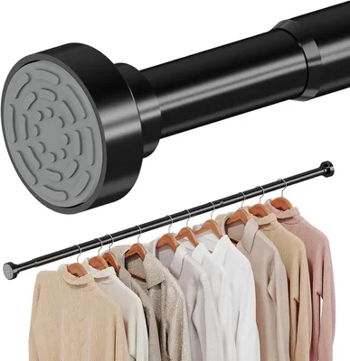 Image de Penderie extensible de 43 à 135 cm, capacité de 30 kg, en métal, pour armoire