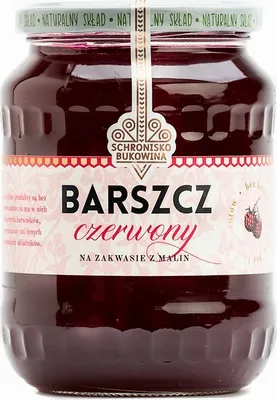 Zdjęcie produktu dla Barszcz czerwony z zakwasem z malin - Schronisko Bukowina