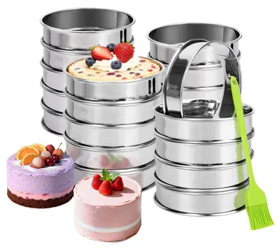 Productafbeelding van Omgoods - Set van 20 RVS Pannenkoekvormen, Crumpet Ringen