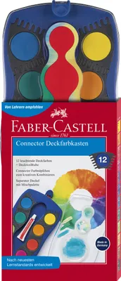 Obrázok produktu pre FABER-CASTELL Farbkasten Connector 12 Farben blau