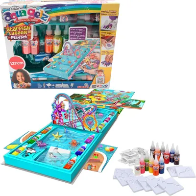 Immagine prodotto di Simba- Aquagelz PlaySet StarfIsh, crea figure morbide in 3D, include un palco pieghevole, (106322593) SIMBA