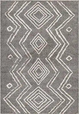 Produktbild von Kurzflor Teppich TAZNAXT Schwarz 140 x 200 cm