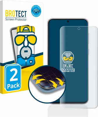 Produktbild von 2x BROTECT Fullscreen Schutzfolie für Samsung Galaxy S23 Displayschutz Folie Fullcover Matt Entspiegelungsfolie