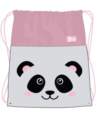 Produktbild von St.Right Turnbeutel Sportbeutel PANDA GREY