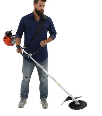 Produktbild von Benzin Freischneider & Rasentrimmer - Professionelles Multifunktionsgerät - 2-in-1 Trimmer + Freischneider -  - Für Gras und Gestrüpp