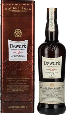 Produktbild von Dewar's 18 Years Old Double Aged Blended Scotch Whisky 40% Vol. 0,7l in Tinbox