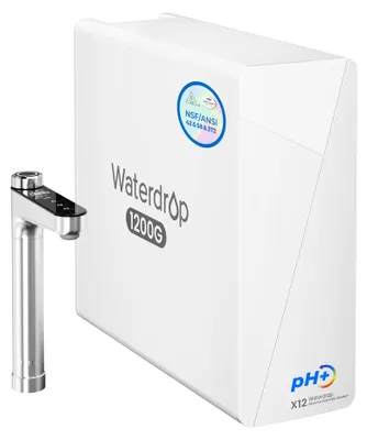 RO-System 1200 GPD, 11-Stufen, alkalisch, tanklos, Untertisch