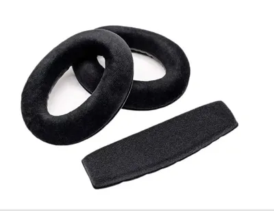 Produktbild von 1 Paar Ersatz Ohrpolster mit Kopfband für Sennheiser GAME ONE GAME ZERO HD380PRO PXC450 PXC350 PC350 Schwarz