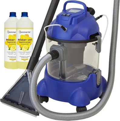 Produktbild von Hydro 7500 Waschsauger + 2L Reiniger – XXL Polsterreiniger Teppichreiniger Nasssauger – 1200 Watt, 20l Volumen, 22 kPa Saugleistung - Note: