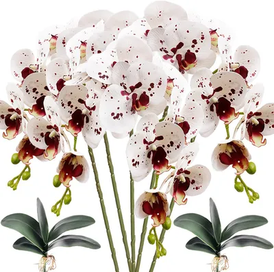 Imagen del producto de Flores artificiales - Juego de 5 - Blancas