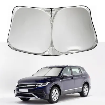 Obrázok produktu pre Skladacia slnečná clona do čelného skla pre Volkswagen Tiguan II Allspace (modelové roky 2017-2024)