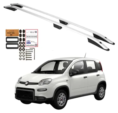 Obrázok produktu pre Strešné lyžiny FIAT PANDA od roku 2012 Hliníkové Odolné Dlhotrvajúce Pevné