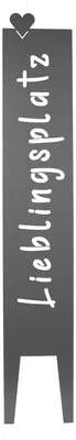 Produktbild von UNUS Gartenstecker Metallschild Lieblingsplatz Anthrazit 115cm