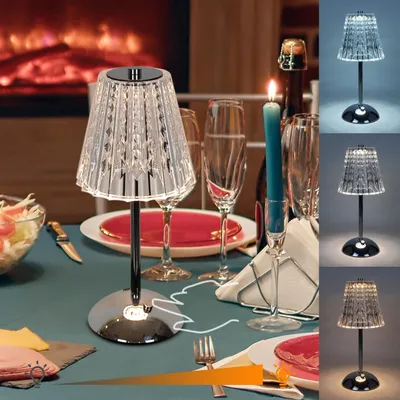 Obrázok produktu pre Bezdrôtová lampa s 3 farbami a funkciou stmievania, nabíjateľná