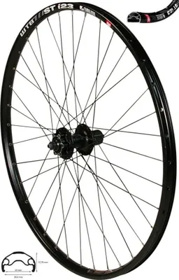 Produktbild von REDONDO 29 28 Zoll Hinterrad Laufrad WTB Felge Shimano Deore M525 Schwarz Disc