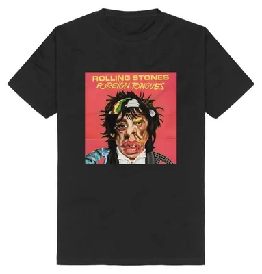 Produktbild von The Rolling Stones T-Shirt Herren Foreign Tongues schwarz 4XL