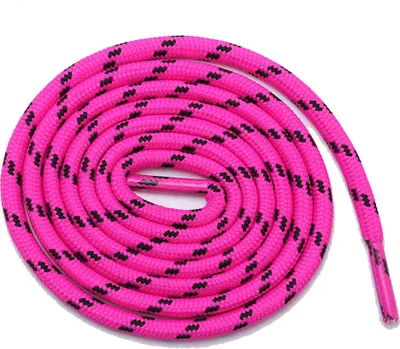 Produktbild von Schnürsenkel 5 mm rund 90 cm 2# pink-schwarz