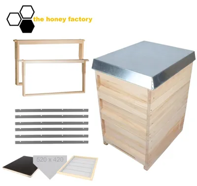 Produktbild von Bienenbeute DNM 12 Liebig MEGASET "DIE LEICHTE" (BAUSATZ) - Rähmchen Absperrgitter
