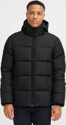 Produktbild von Blend BHZipke Herren Steppjacke Winterjacke Jacke mit abnehmbarer Kapuze hohem Kragen Kinnschutz Eingrifftaschen Label-Details Regular fit