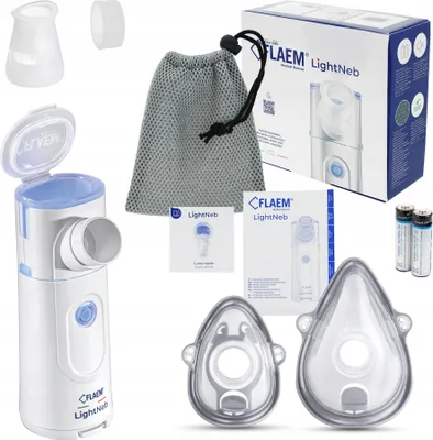Produktbild von Flaem Lightneb Mesh Inhalator Tragbar Leise 2 Led Modi Modern