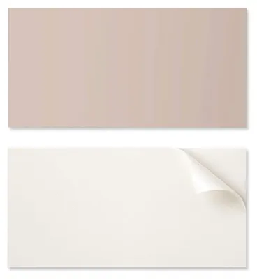 Image de Panneaux muraux en vinyle décoratifs imprimés, dimensions 100 x 50 cm, couleur marron clair
