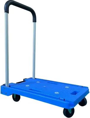 Immagine prodotto di Carrello a piattaforma, portata circa 80 kg, circa 63,5 x 38,5 x 80 cm - Blu