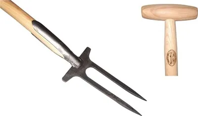 Produktbild von Robuste Rosengabel für den Garten mit Eschenholzgriff, 900 mm Gesamtlänge