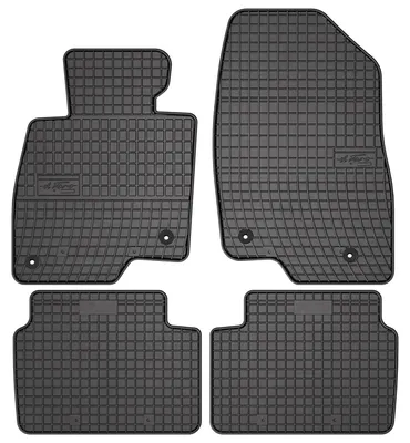 Productafbeelding van Rubberen automatten voor Mazda 3 III (BM) 2013-2018 (hatchback/sedan) – 4-delig, zwart, op maat – Wielganizator SolidPRO