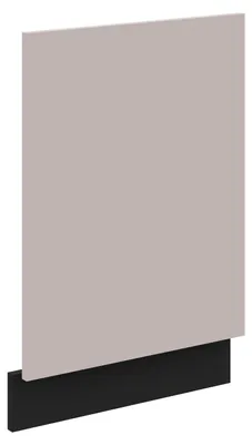 Produktbild von Frontblende für integrierten Geschirrspüler 45 cm Küche ARONA Kaschmir beige matt + Schwarz Küchenzeile Küchenblock Einbauküche