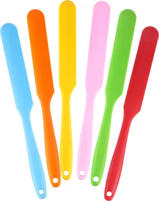 Produktbild von CANDeal 6PCS Silikonspatel Set Hitzebeständige Kuchencreme Butterspatel Mischen Teig Schaber Antihaft Flexible Backen Kochen Werkzeug Mix Farbe