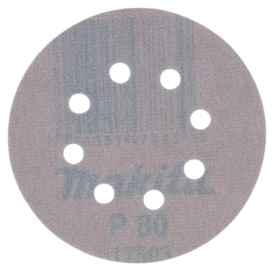 Produktbild von Makita Schleifpapier, 10 Stk., Ø 125 mm, Körnung 80, Art.Nr. D-65838