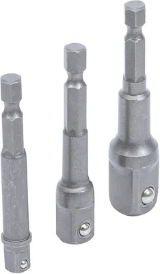 Obrázok produktu pre KRAFTMANN 8204 Sada adaptérov pre vŕtačky, 6,3 (1/4) - 10 (3/8) - 12,5 (1/2)