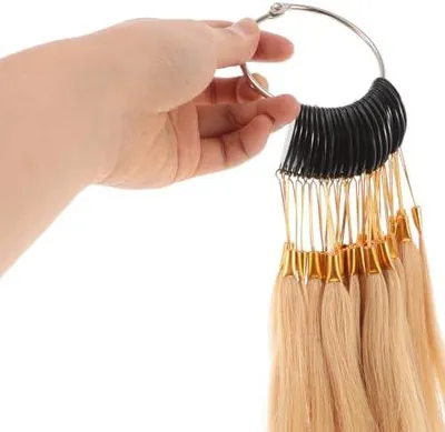 Productafbeelding van Trainingsset met echte haarlokken voor het oefenen van haarkleuring en kleurtechnieken, zowel thuis als in de kapsalon