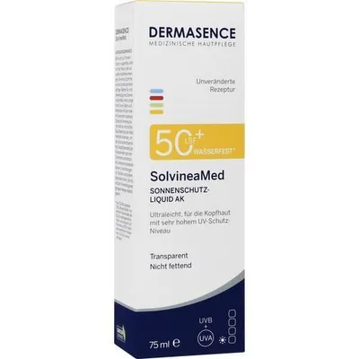 Imagen del producto de Dermasence Solvineamed, protector solar líquido, FPS 50+, 75 ml