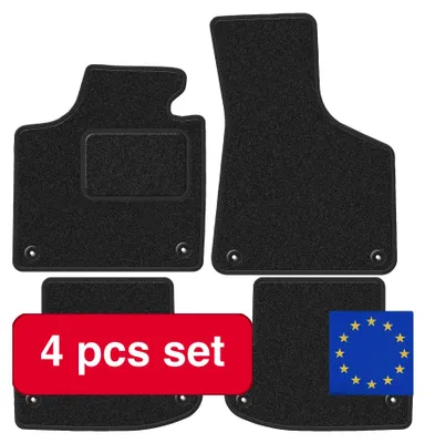 Image de Tapis de sol pour voiture, protection durable, coupe sur mesure, noir