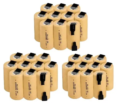 Image de Batterie rechargeable, capacité de 2800 mAh, adaptée aux outils électriques, 30 pièces, 1,2 V