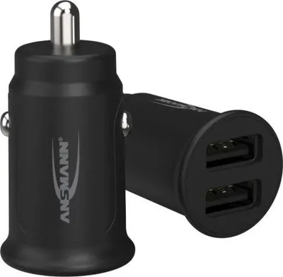 Zdjęcie produktu dla Ładowarka samochodowa USB Ansmann CC212, 2 porty USB, 12 W
