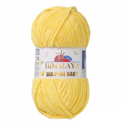 Immagine prodotto di Strickfein Himalaya Dolphin Baby ciniglia super voluminosa Garn Wolle strickgarn 100 gr 80313 - gelb