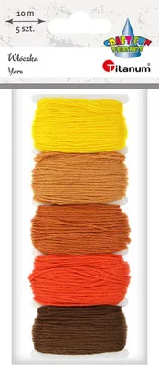 Produktbild von Titanum Mulina Garn 5 Farben.