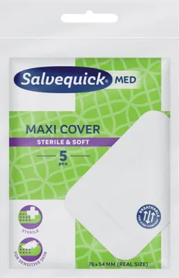 Produktbild von SALVEQUICK Maxi-Pflaster 76x54mm, 5 Stck.