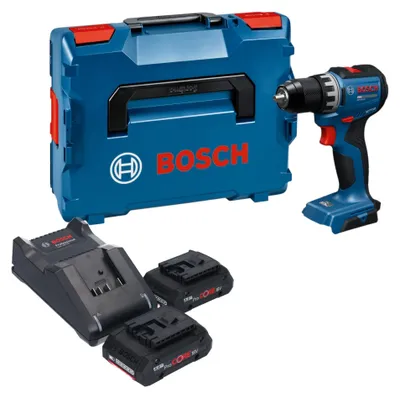 Produktbild von Bosch GSR 18V-52 Professional Akku Bohrschrauber 18 V 70 Nm Brushless + 2x ProCORE Akku 4,0 Ah + Ladegerät + L-Boxx