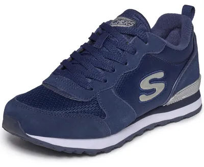 Produktbild von Skechers Damen Skechers sneakers, Navy Suede Mesh Nylon Silver Trim Nvy, 35.5 EU