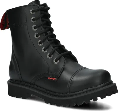 Produktbild von NAGABA Stiefel Damen Herren Springerstiefel 8-Loch - Leder - Schwarz - 38