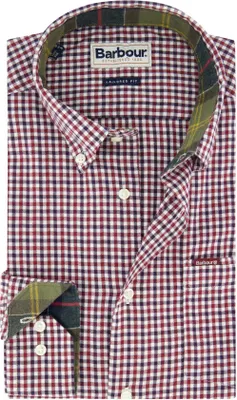 Produktbild von Hemd Barbour rot kariert Baumwolle Slim Fit