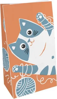 Immagine prodotto di Sacchetto di carta "Cat" 14+8x24 cm 50 pezzi.