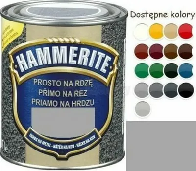 Produktbild von Hammerite Glänzend Metall-Schutzlack Grau 0,7L